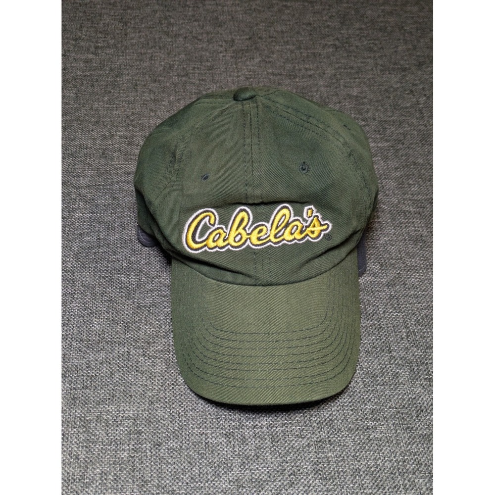 Vintage Cabela's Hat Cap Adult One Size Adjustable Strapback Green Hunting